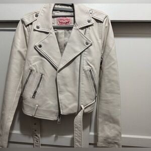 Levi's Women's Off-White Leather Jacket